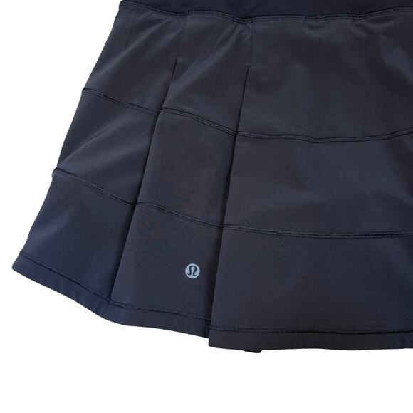 Lululemon Pace Rival Skirt 4-way Stretch Skort 14" Length Size 6 Black NWOT - Picture 5 of 9